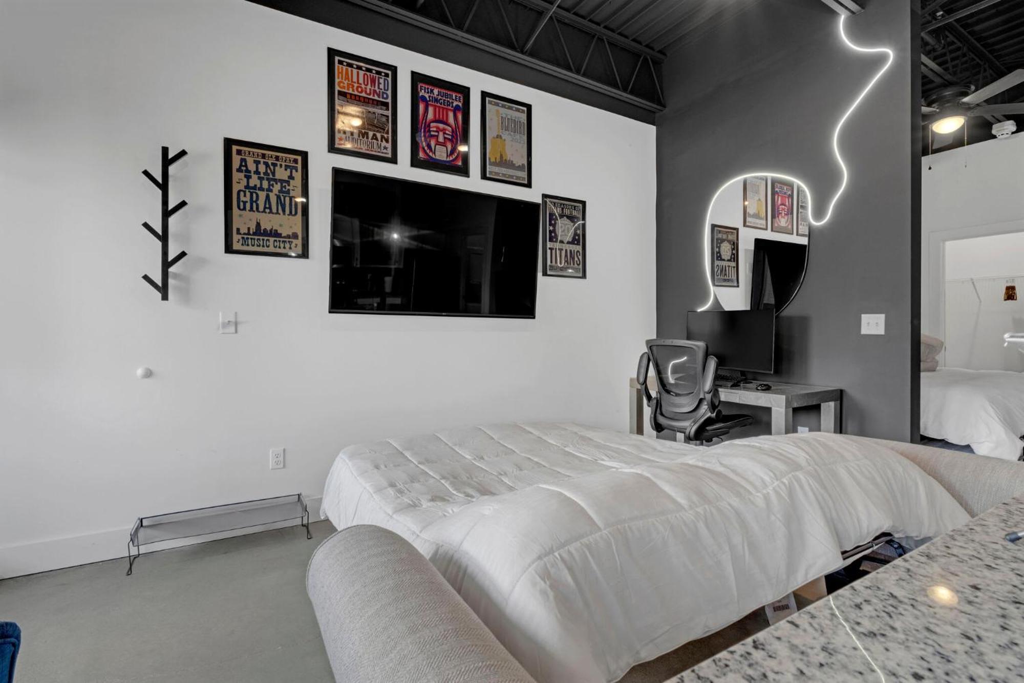 New Studio Sleeps 4 - 7 Mins To Dwtn Nashville Dış mekan fotoğraf