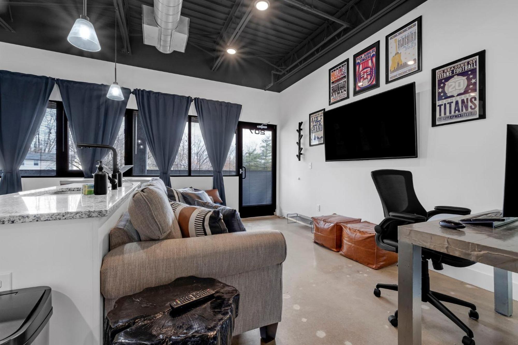 New Studio Sleeps 4 - 7 Mins To Dwtn Nashville Dış mekan fotoğraf