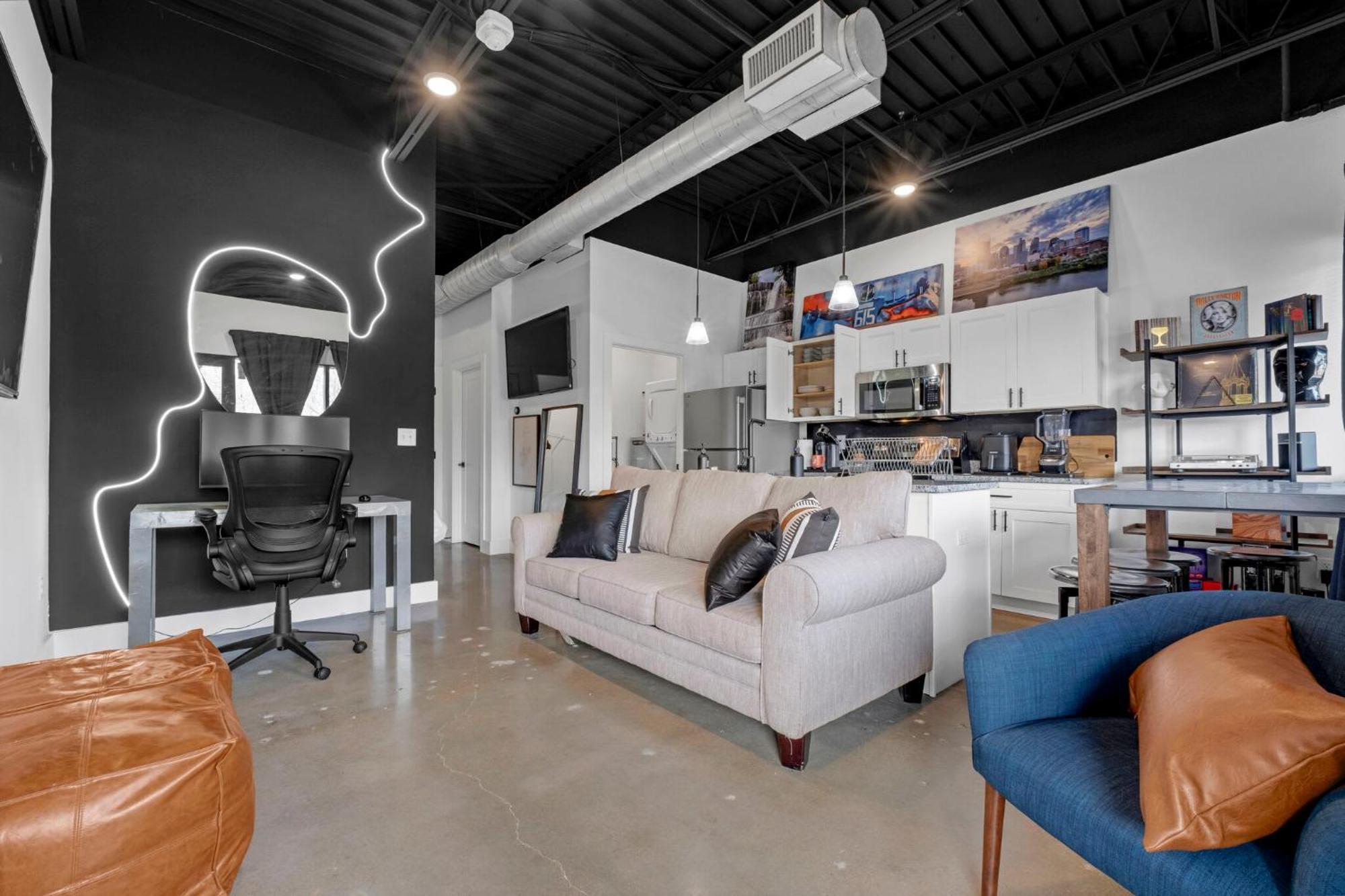 New Studio Sleeps 4 - 7 Mins To Dwtn Nashville Dış mekan fotoğraf